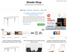 Tablet Screenshot of dinetteshop.com